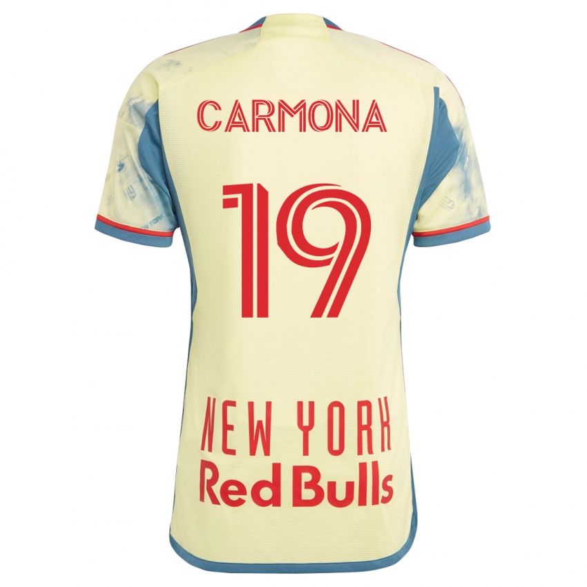 Børn Wikelman Carmona #19 Gul Hjemmebane Spillertrøjer 2023/24 Trøje T-Shirt