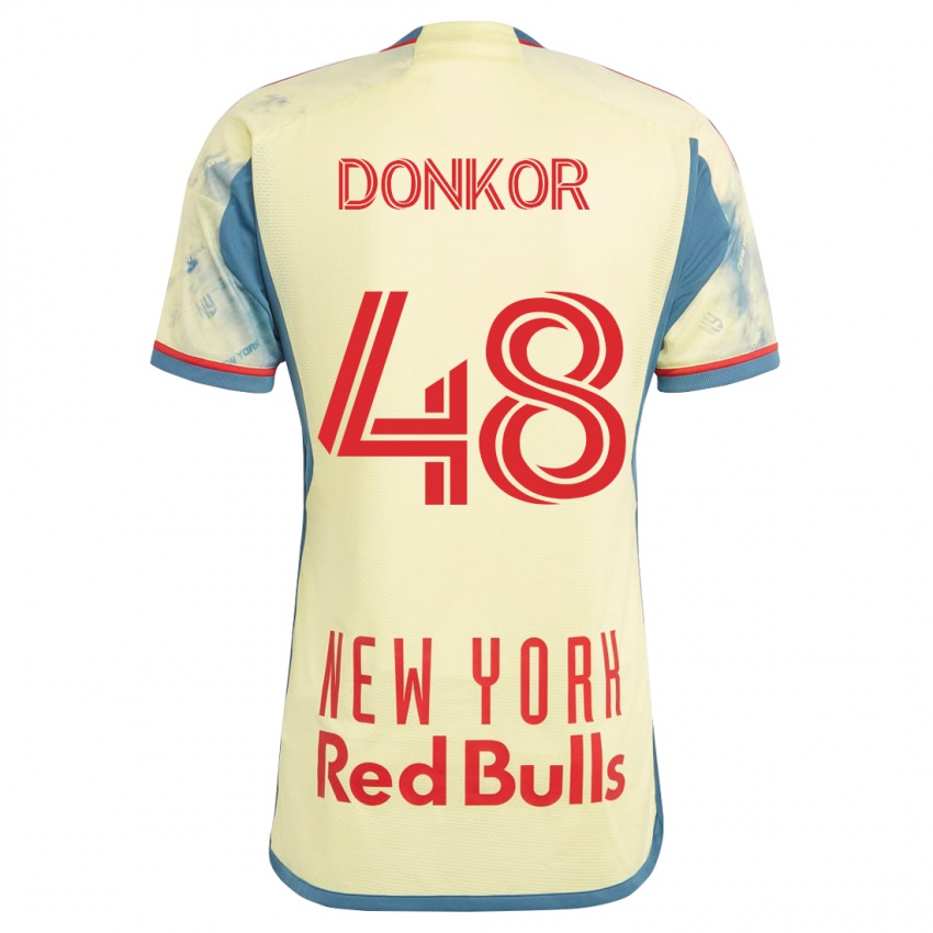 Børn Ronald Donkor #48 Gul Hjemmebane Spillertrøjer 2023/24 Trøje T-Shirt