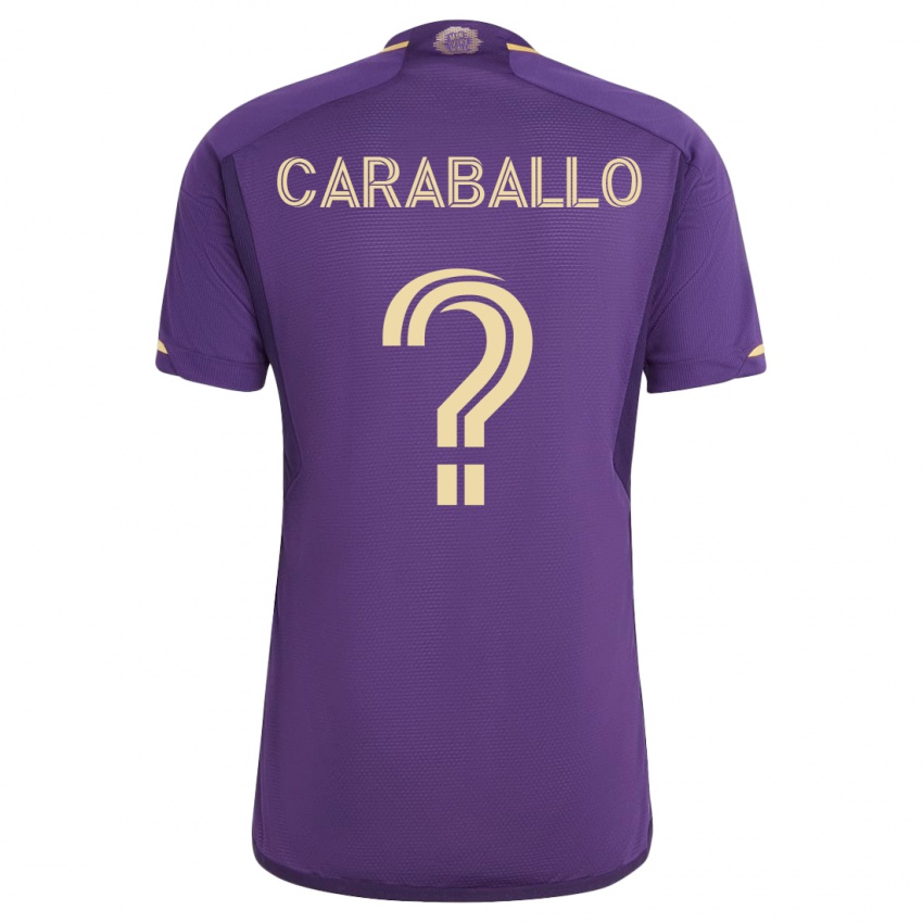 Børn Gustavo Caraballo #0 Viol Hjemmebane Spillertrøjer 2023/24 Trøje T-Shirt