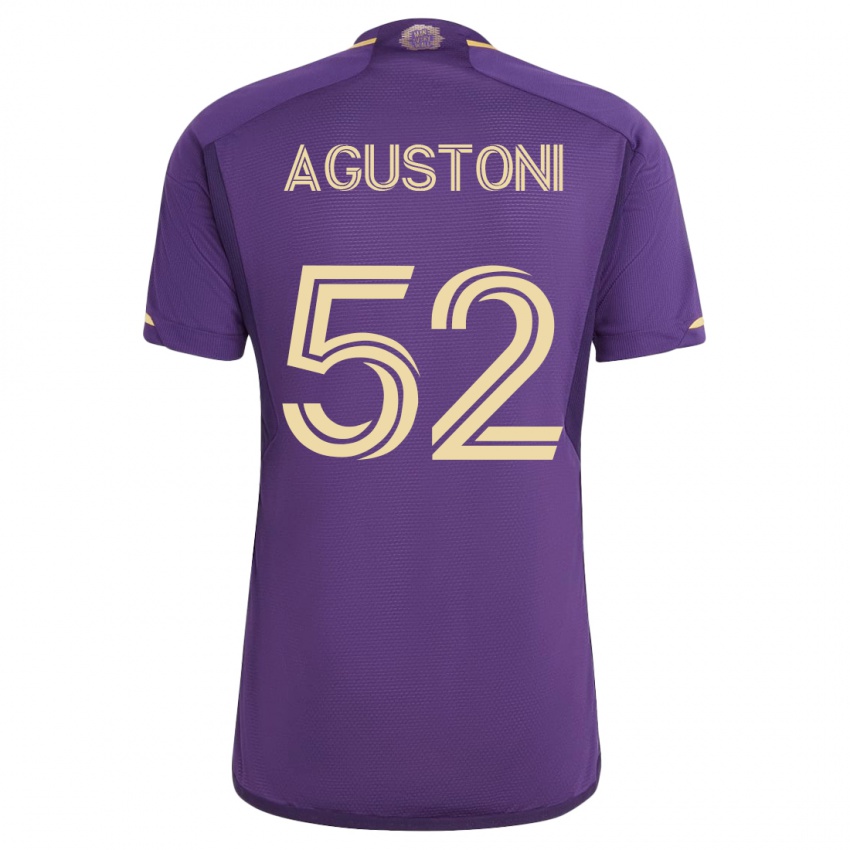 Børn Gonzalo Agustoni #52 Viol Hjemmebane Spillertrøjer 2023/24 Trøje T-Shirt