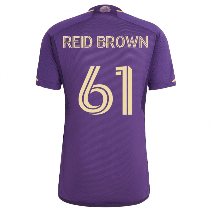 Børn Tahir Reid-Brown #61 Viol Hjemmebane Spillertrøjer 2023/24 Trøje T-Shirt