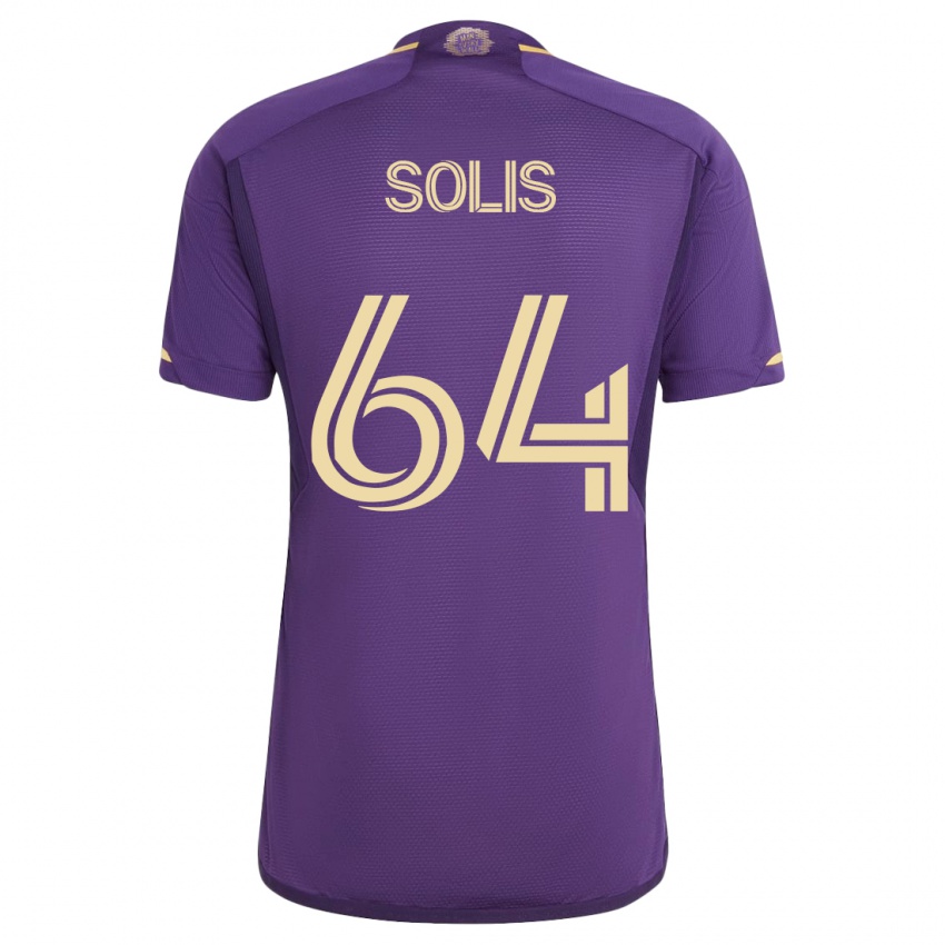 Børn Jhon Solís #64 Viol Hjemmebane Spillertrøjer 2023/24 Trøje T-Shirt