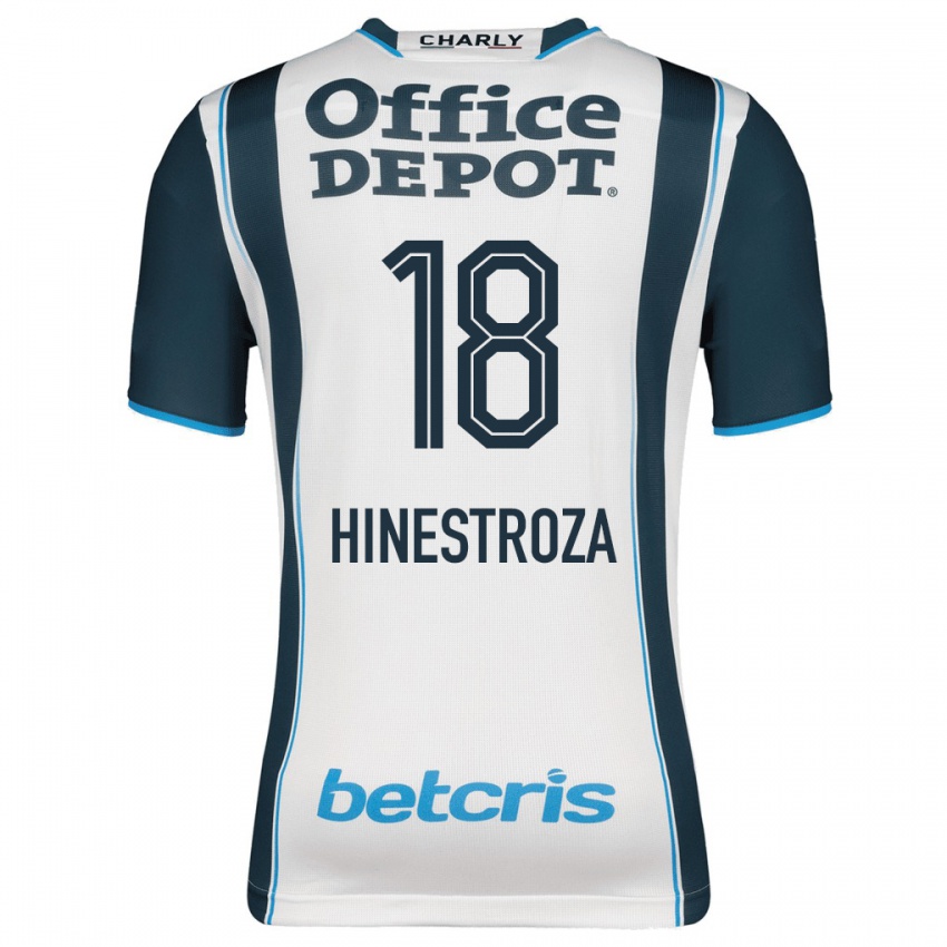 Børn Marino Hinestroza #18 Flåde Hjemmebane Spillertrøjer 2023/24 Trøje T-Shirt