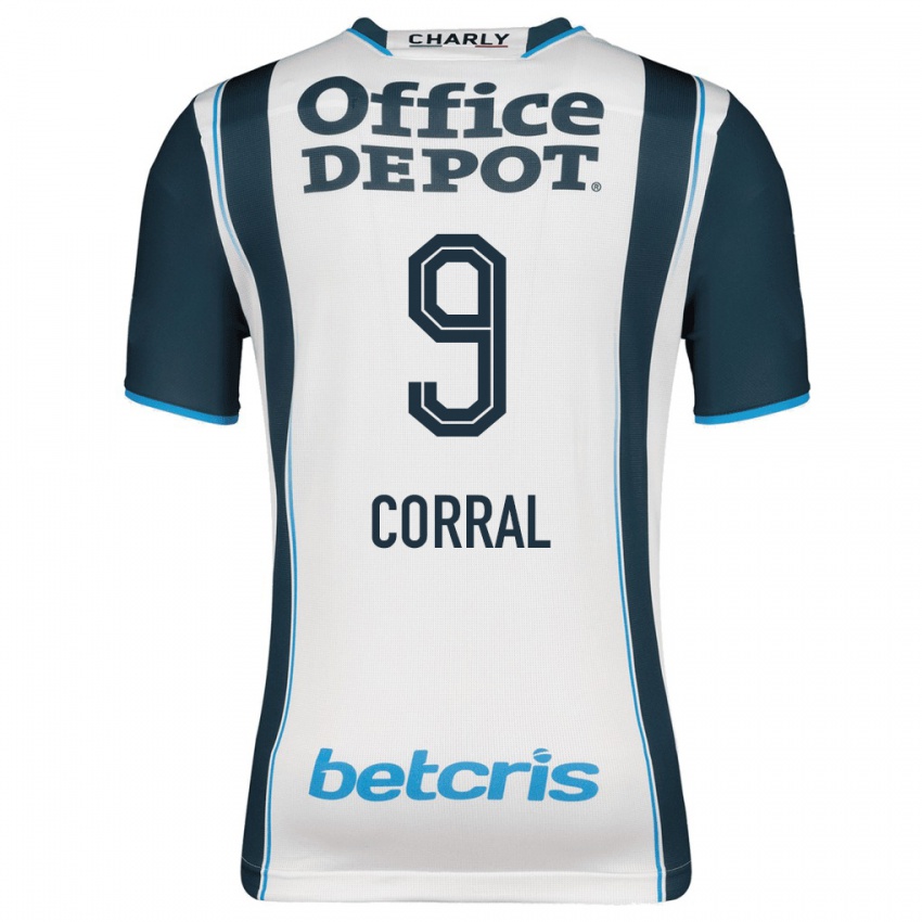 Børn Charlyn Corral #9 Flåde Hjemmebane Spillertrøjer 2023/24 Trøje T-Shirt