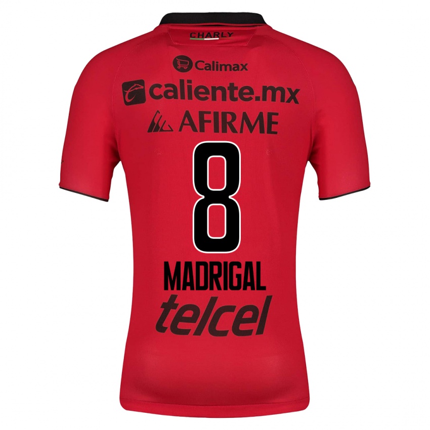 Børn Fernando Madrigal #8 Rød Hjemmebane Spillertrøjer 2023/24 Trøje T-Shirt