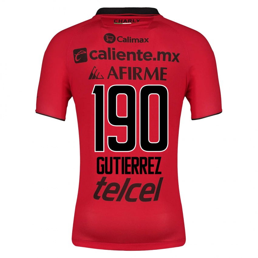 Børn Dayán Gutiérrez #190 Rød Hjemmebane Spillertrøjer 2023/24 Trøje T-Shirt