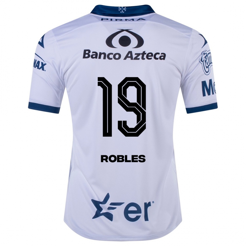 Børn Ángel Robles #19 Hvid Hjemmebane Spillertrøjer 2023/24 Trøje T-Shirt