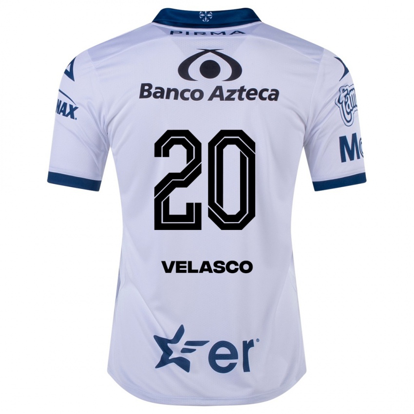 Børn Kevin Velasco #20 Hvid Hjemmebane Spillertrøjer 2023/24 Trøje T-Shirt