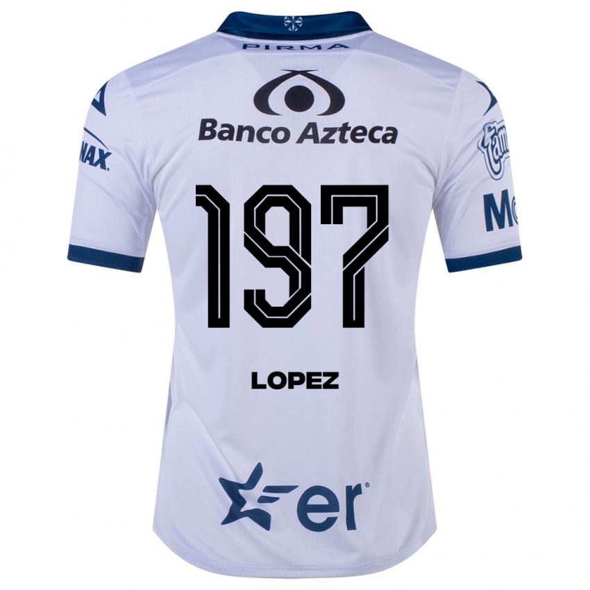 Børn Sebastián López #197 Hvid Hjemmebane Spillertrøjer 2023/24 Trøje T-Shirt