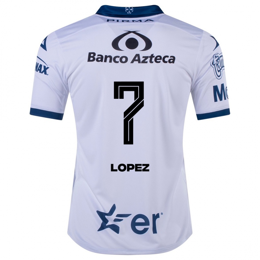 Børn Viridiana López #7 Hvid Hjemmebane Spillertrøjer 2023/24 Trøje T-Shirt