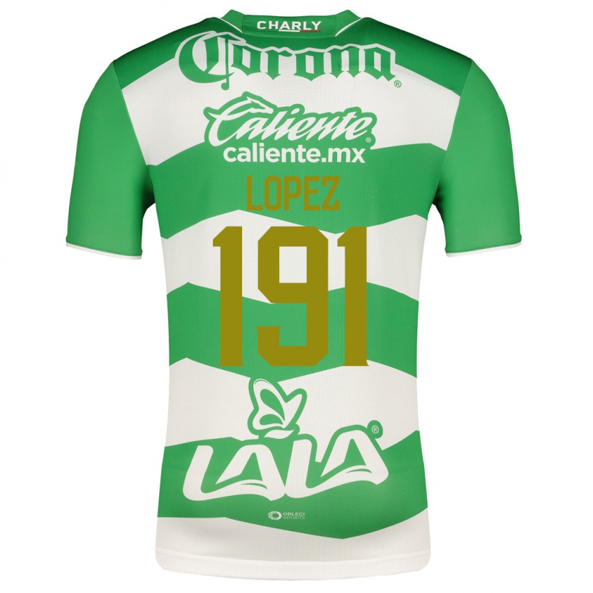 Børn Carlos López #191 Grøn Hjemmebane Spillertrøjer 2023/24 Trøje T-Shirt