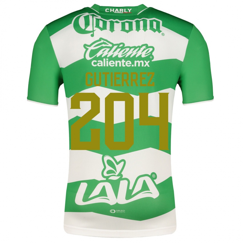 Børn Gabriel Gutiérrez #204 Grøn Hjemmebane Spillertrøjer 2023/24 Trøje T-Shirt