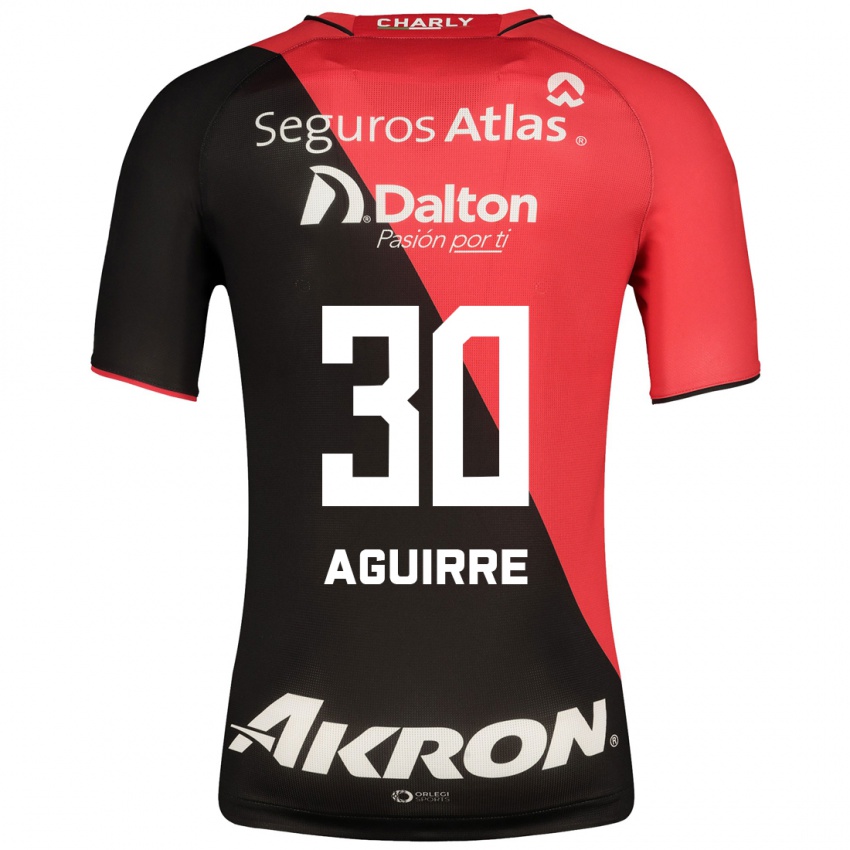 Børn Eduardo Aguirre #30 Sort Hjemmebane Spillertrøjer 2023/24 Trøje T-Shirt