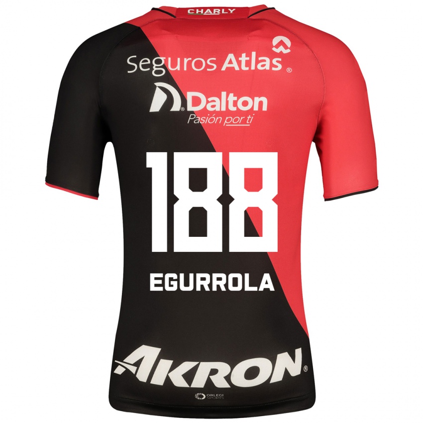 Børn Luis Egurrola #188 Sort Hjemmebane Spillertrøjer 2023/24 Trøje T-Shirt