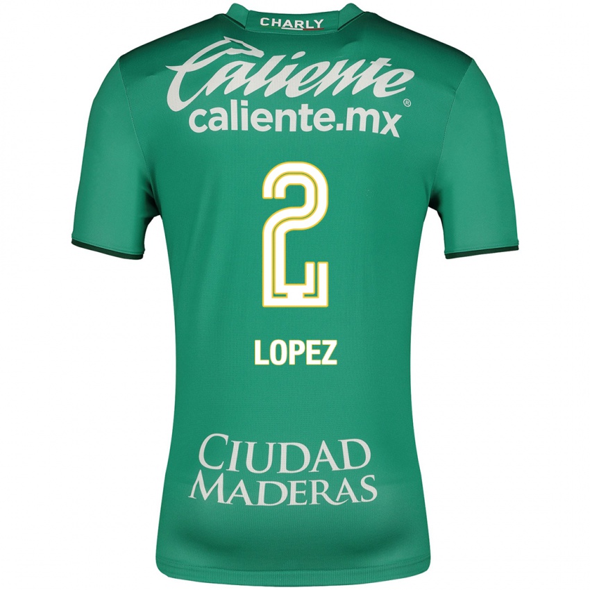 Børn Vanessa López #2 Grøn Hjemmebane Spillertrøjer 2023/24 Trøje T-Shirt