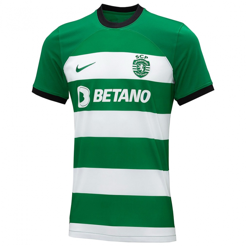 Børn Tiago Parente #0 Grøn Hjemmebane Spillertrøjer 2023/24 Trøje T-Shirt