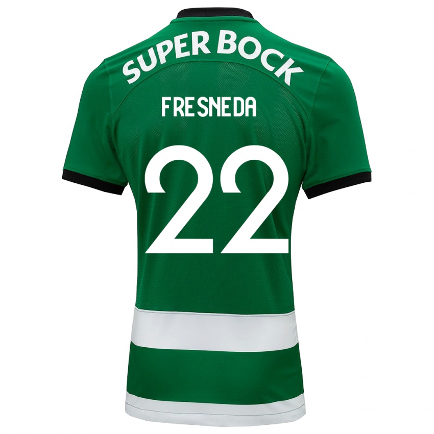 Børn Iván Fresneda #22 Grøn Hjemmebane Spillertrøjer 2023/24 Trøje T-Shirt