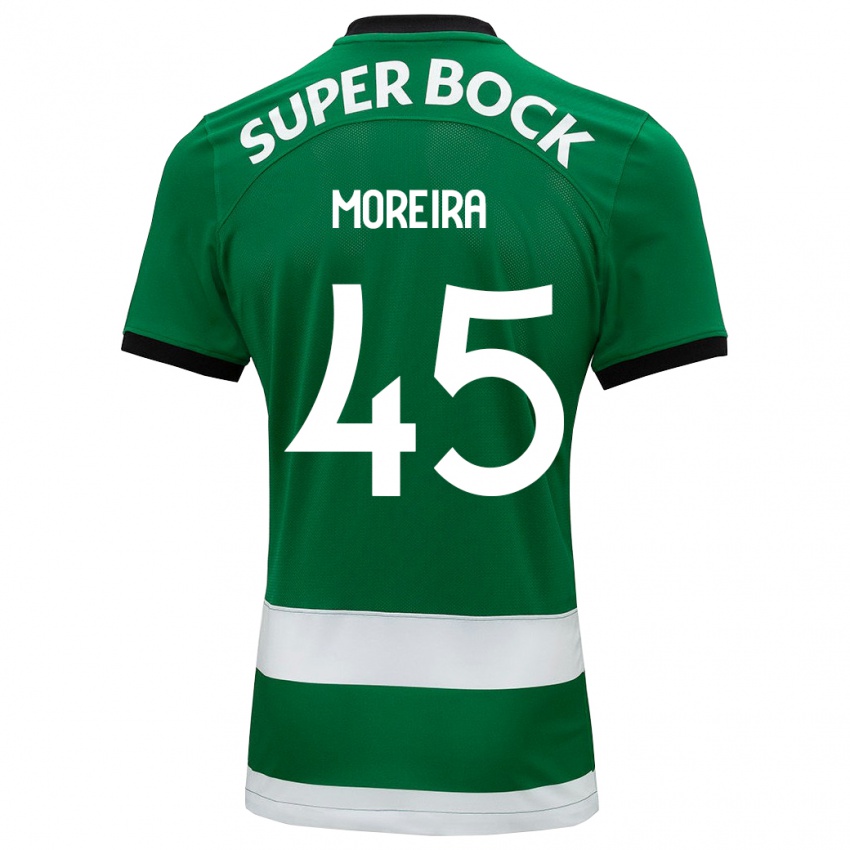 Børn David Moreira #45 Grøn Hjemmebane Spillertrøjer 2023/24 Trøje T-Shirt
