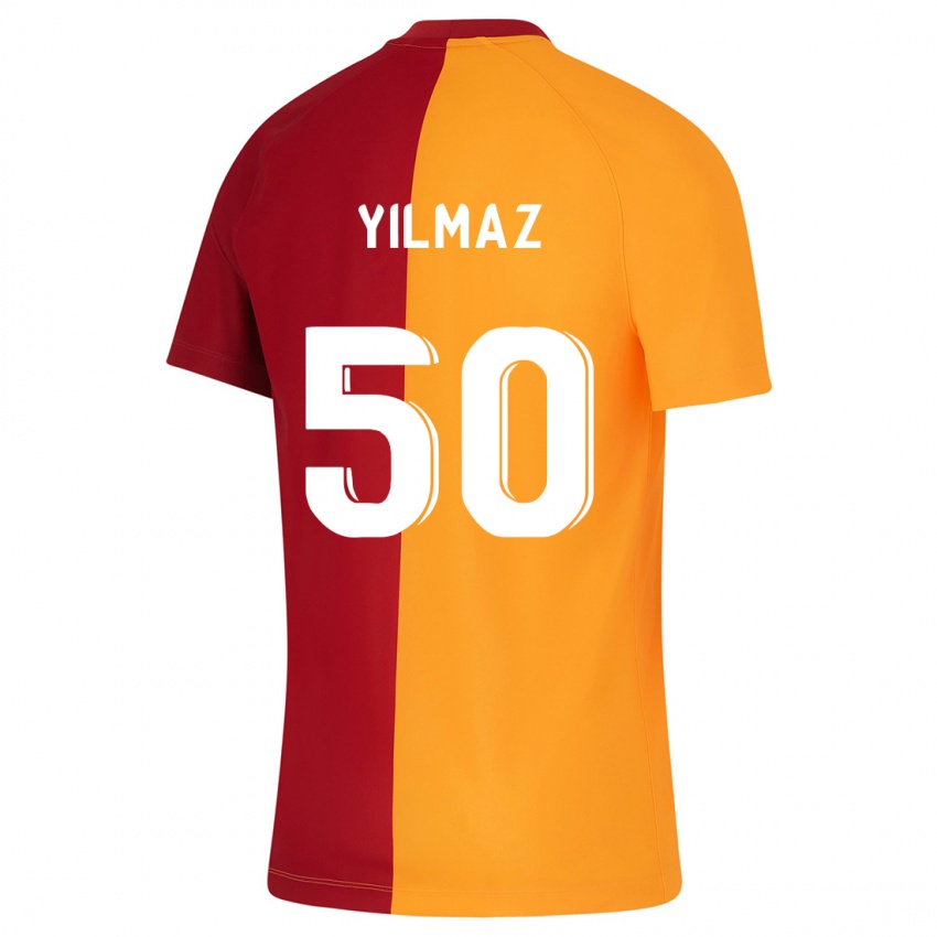 Børn Jankat Yılmaz #50 Appelsin Hjemmebane Spillertrøjer 2023/24 Trøje T-Shirt