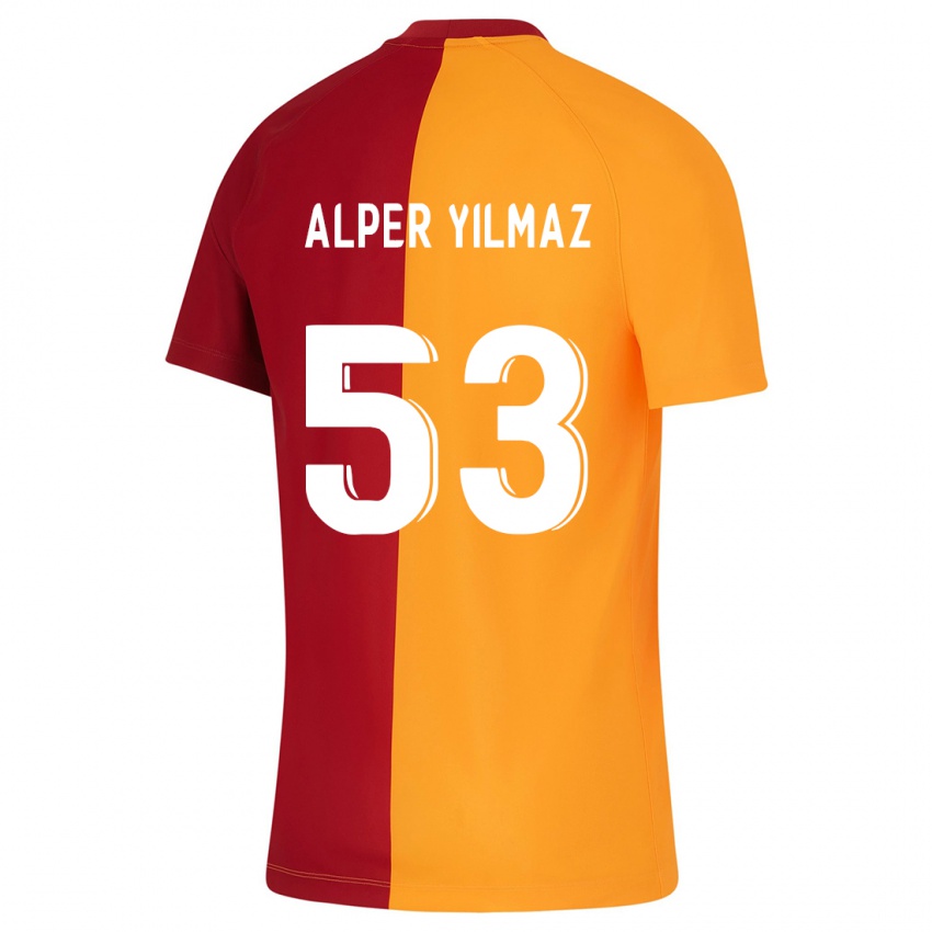 Børn Barış Alper Yılmaz #53 Appelsin Hjemmebane Spillertrøjer 2023/24 Trøje T-Shirt