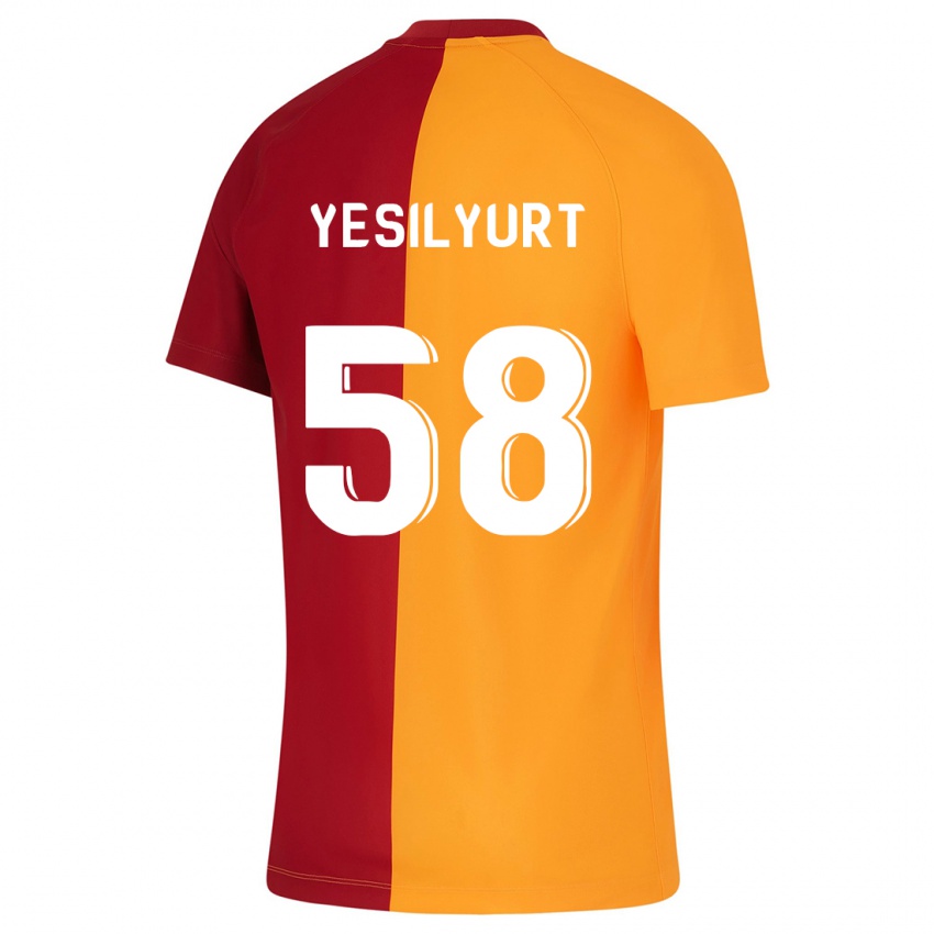 Børn Ali Yeşilyurt #58 Appelsin Hjemmebane Spillertrøjer 2023/24 Trøje T-Shirt