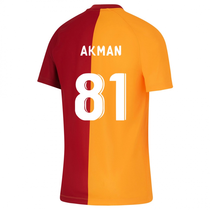 Børn Hamza Akman #81 Appelsin Hjemmebane Spillertrøjer 2023/24 Trøje T-Shirt