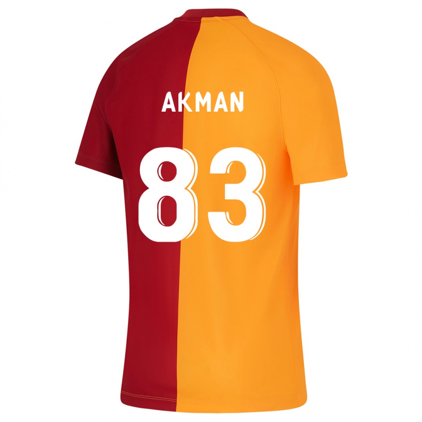 Børn Efe Akman #83 Appelsin Hjemmebane Spillertrøjer 2023/24 Trøje T-Shirt