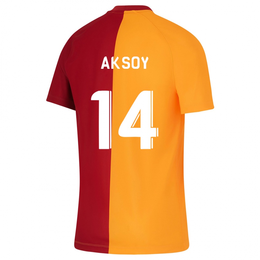 Børn Berkan Aksoy #14 Appelsin Hjemmebane Spillertrøjer 2023/24 Trøje T-Shirt