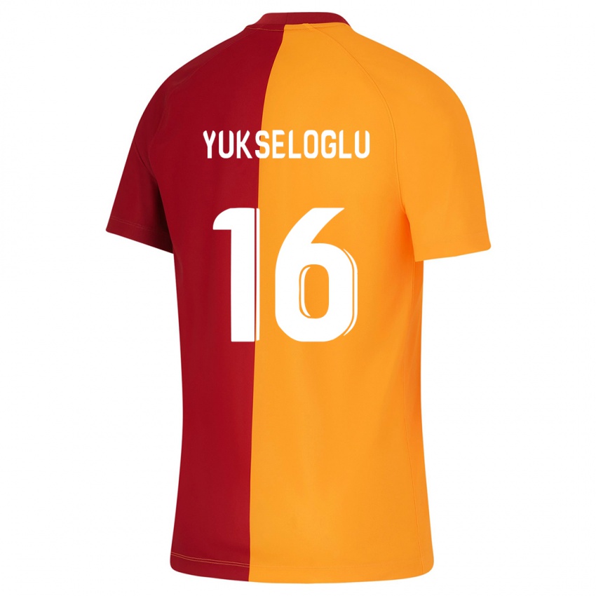 Børn Ayaz Yükseloğlu #16 Appelsin Hjemmebane Spillertrøjer 2023/24 Trøje T-Shirt