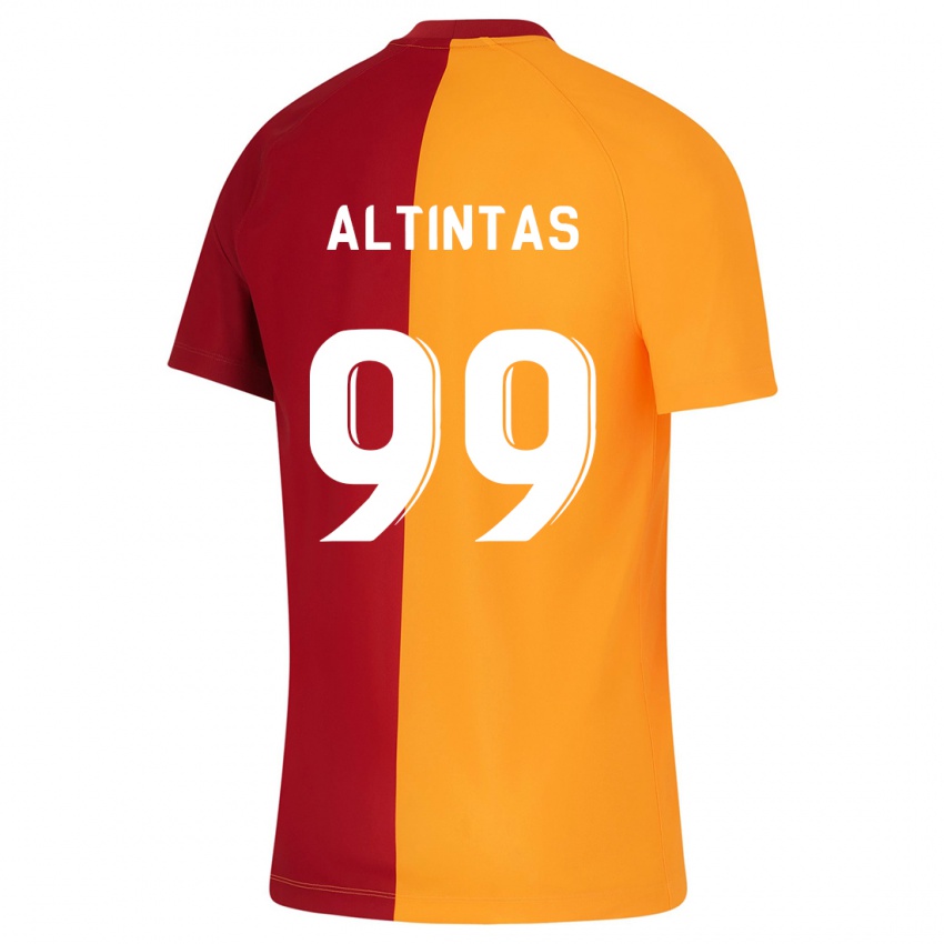 Børn Benan Altıntaş #99 Appelsin Hjemmebane Spillertrøjer 2023/24 Trøje T-Shirt