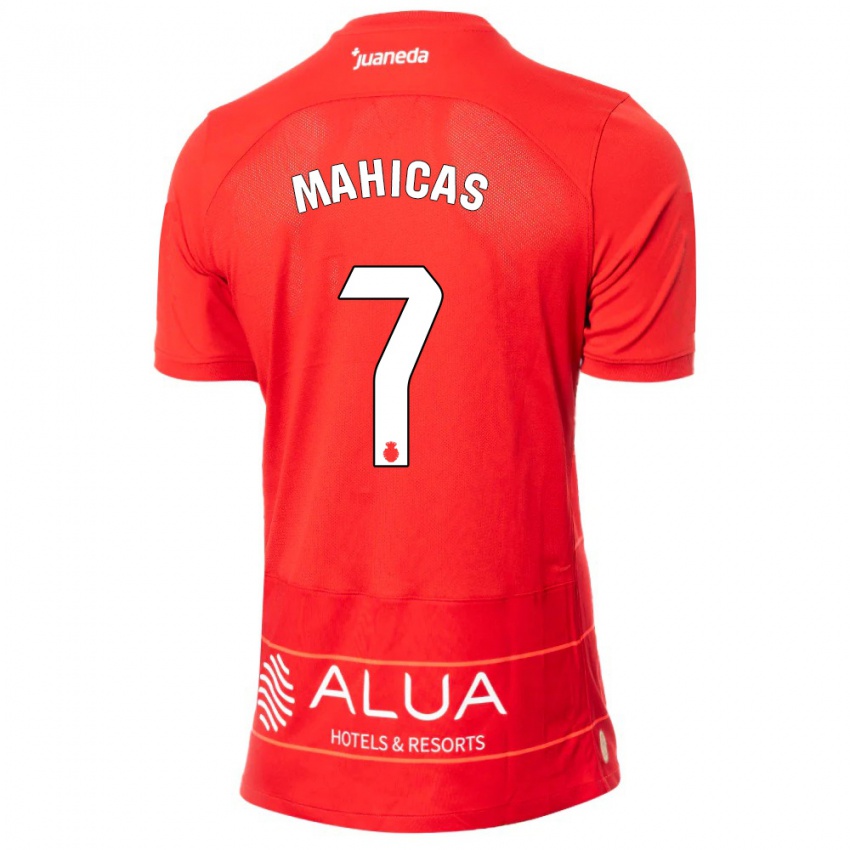 Børn Julián Mahicas #7 Rød Hjemmebane Spillertrøjer 2023/24 Trøje T-Shirt