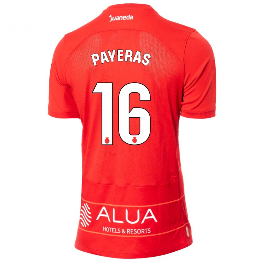 Børn Martí Payeras #16 Rød Hjemmebane Spillertrøjer 2023/24 Trøje T-Shirt