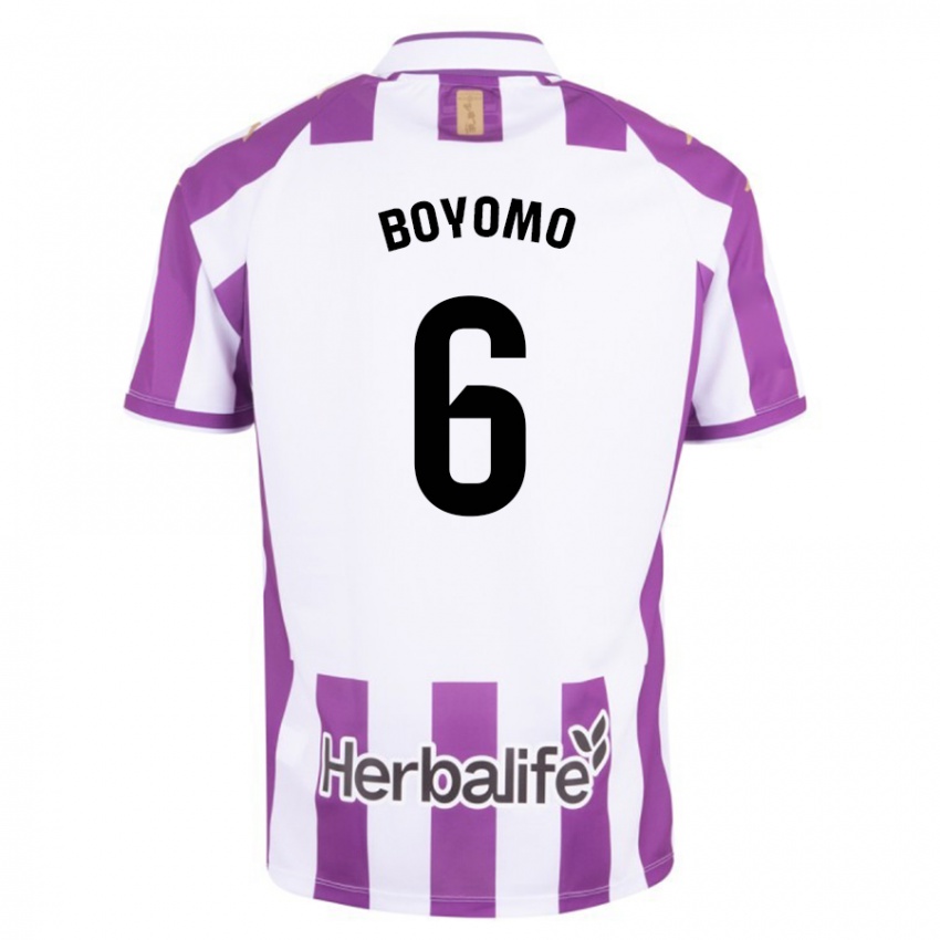 Børn Enzo Boyomo #6 Lilla Hjemmebane Spillertrøjer 2023/24 Trøje T-Shirt