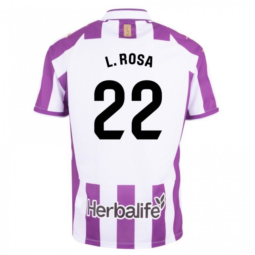 Børn Lucas Rosa #22 Lilla Hjemmebane Spillertrøjer 2023/24 Trøje T-Shirt