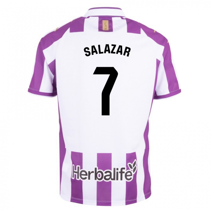 Børn Israel Salazar #7 Lilla Hjemmebane Spillertrøjer 2023/24 Trøje T-Shirt