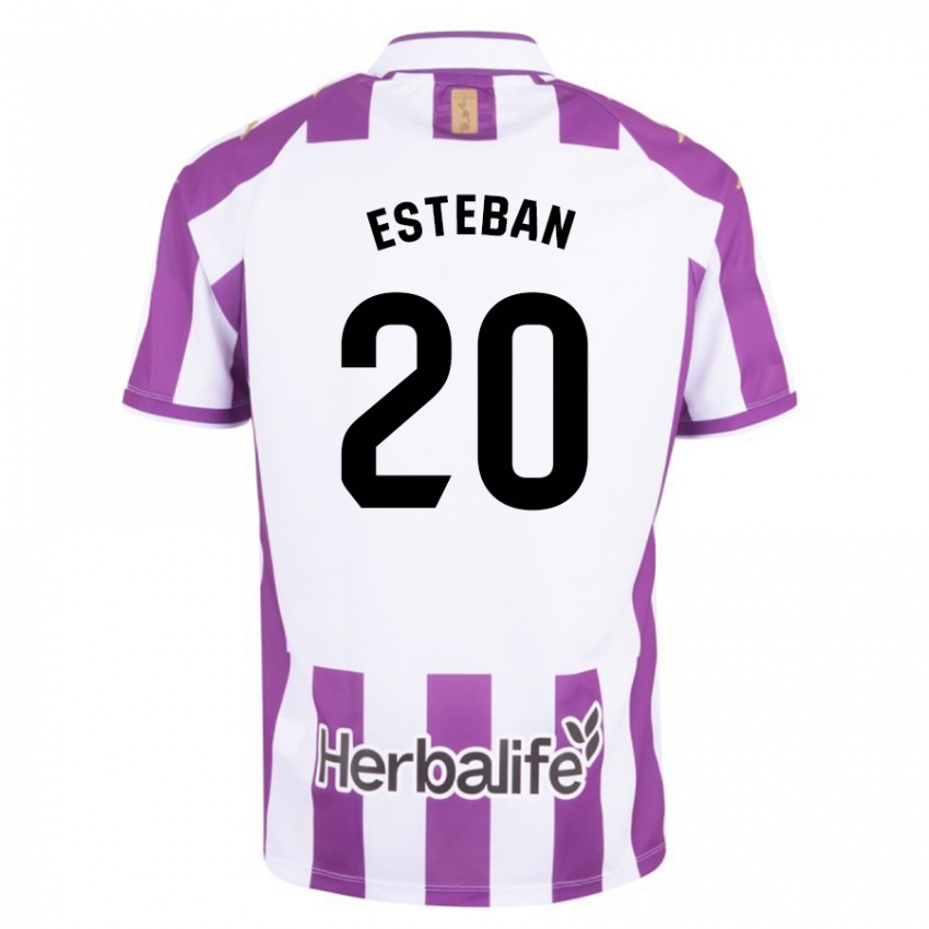 Børn Sergio Esteban #20 Lilla Hjemmebane Spillertrøjer 2023/24 Trøje T-Shirt