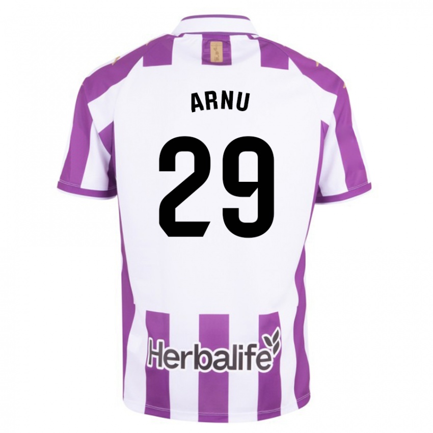 Børn Adrián Arnu #29 Lilla Hjemmebane Spillertrøjer 2023/24 Trøje T-Shirt