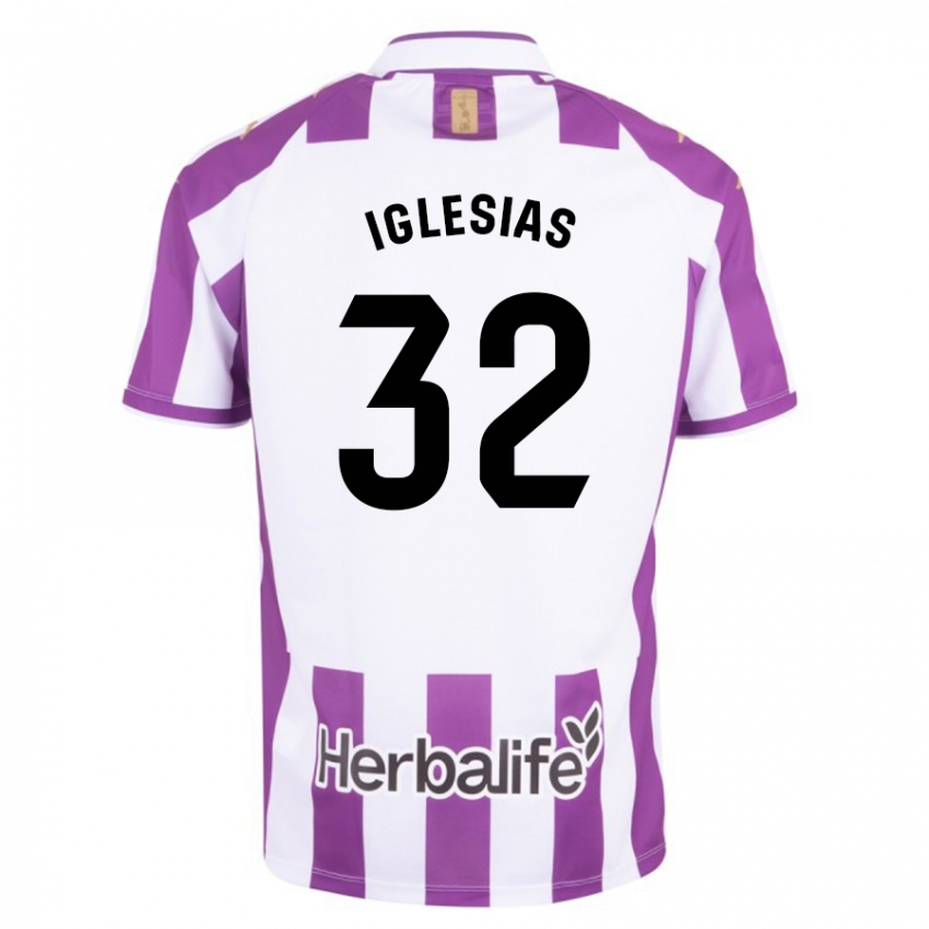 Børn Koke Iglesias #32 Lilla Hjemmebane Spillertrøjer 2023/24 Trøje T-Shirt