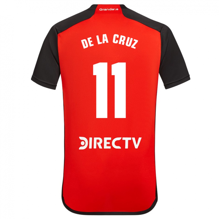 Børn Nicolas De La Cruz #11 Rød Udebane Spillertrøjer 2023/24 Trøje T-Shirt