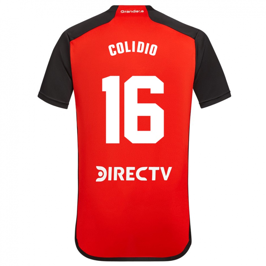 Børn Facundo Colidio #16 Rød Udebane Spillertrøjer 2023/24 Trøje T-Shirt