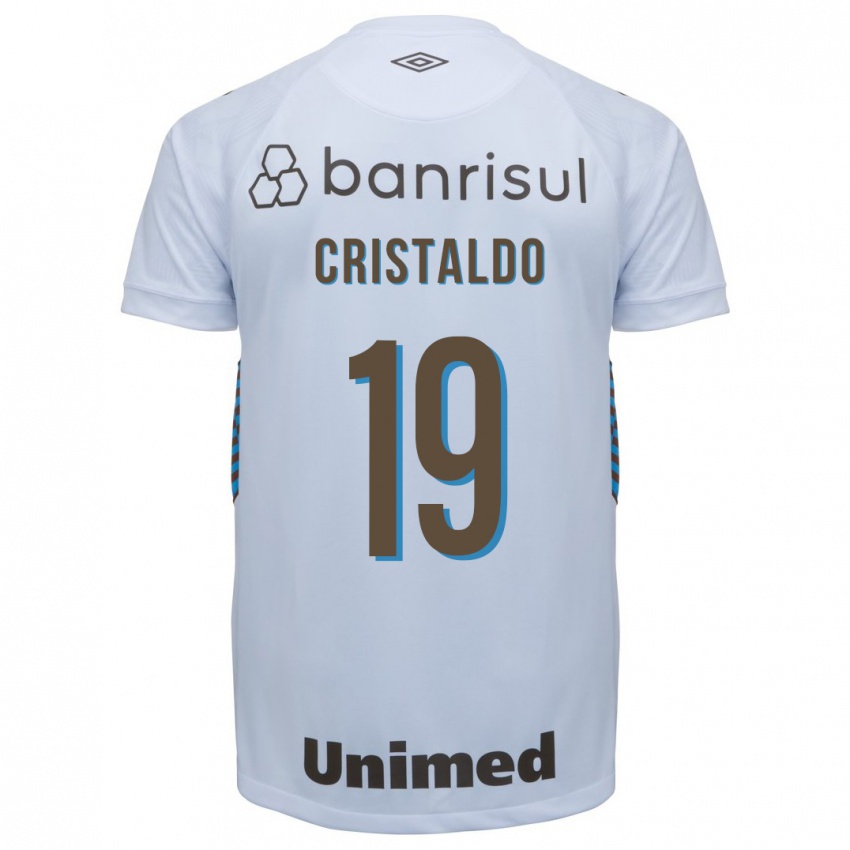 Børn Franco Cristaldo #19 Hvid Udebane Spillertrøjer 2023/24 Trøje T-Shirt