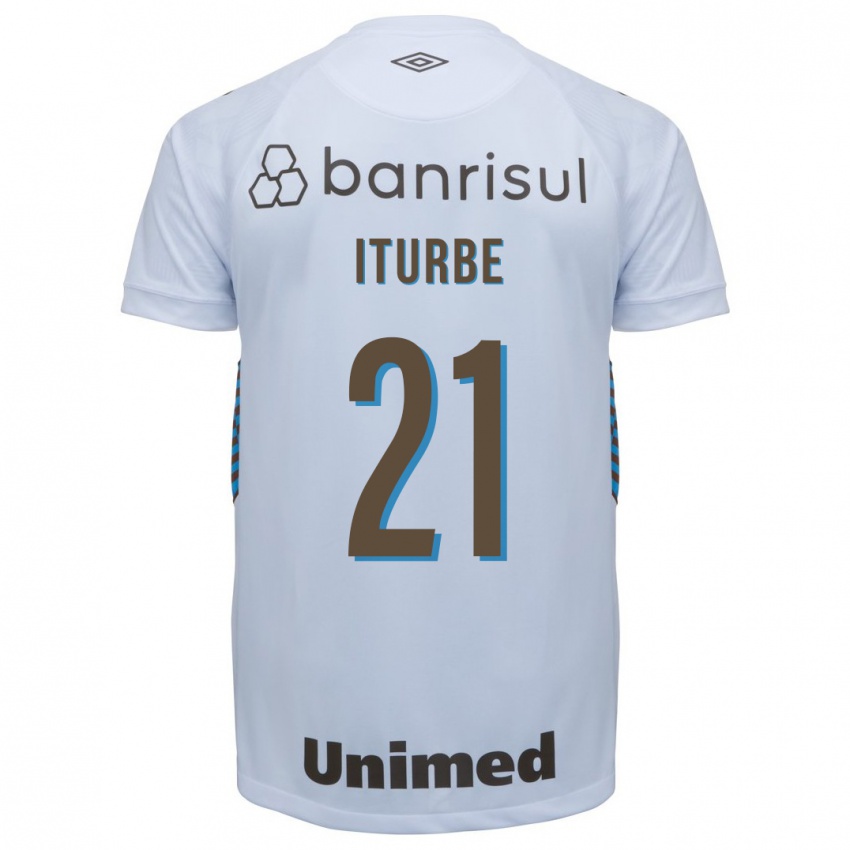 Børn Juan Iturbe #21 Hvid Udebane Spillertrøjer 2023/24 Trøje T-Shirt