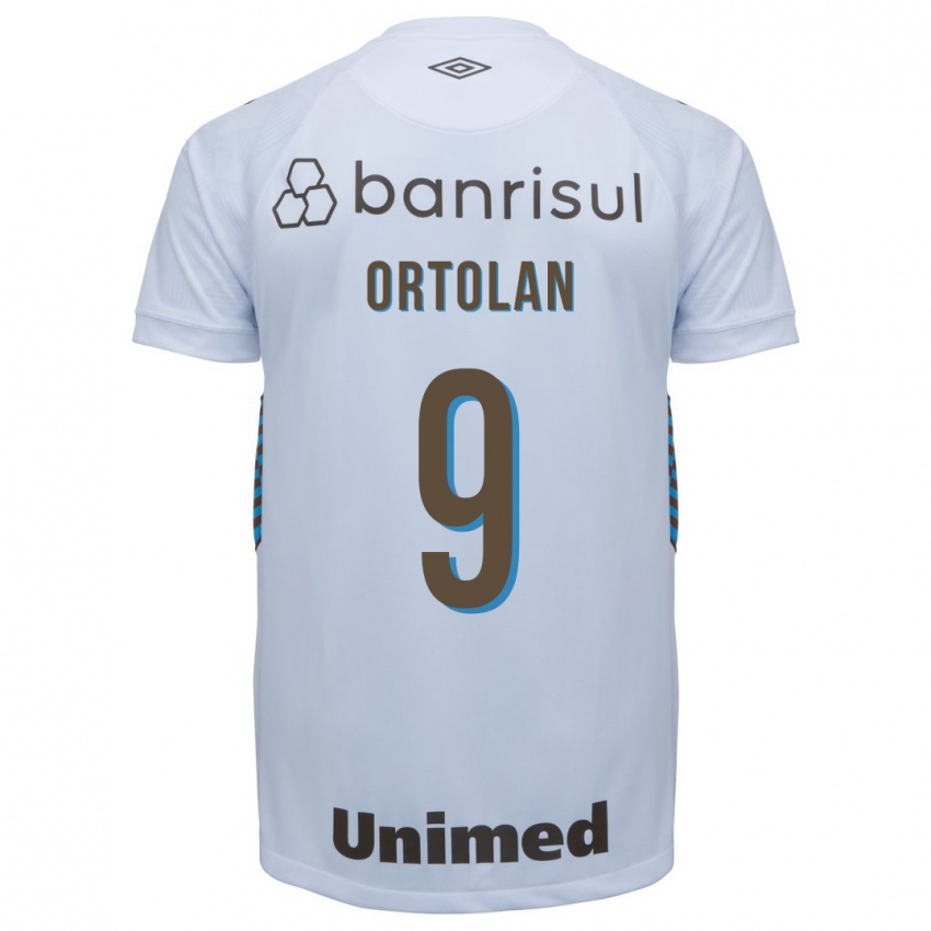 Børn Dani Ortolan #9 Hvid Udebane Spillertrøjer 2023/24 Trøje T-Shirt