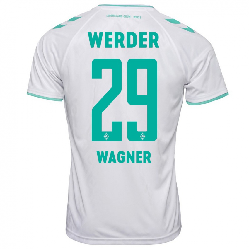 Børn Paul Wagner #29 Hvid Udebane Spillertrøjer 2023/24 Trøje T-Shirt