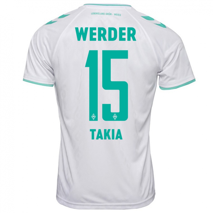 Børn Toirik Onlam Takia #15 Hvid Udebane Spillertrøjer 2023/24 Trøje T-Shirt