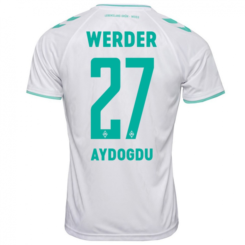 Børn Onur Aydogdu #27 Hvid Udebane Spillertrøjer 2023/24 Trøje T-Shirt