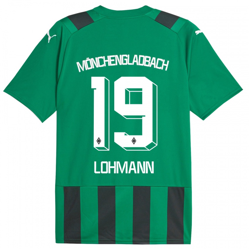 Børn Mona Lohmann #19 Sort Grøn Udebane Spillertrøjer 2023/24 Trøje T-Shirt