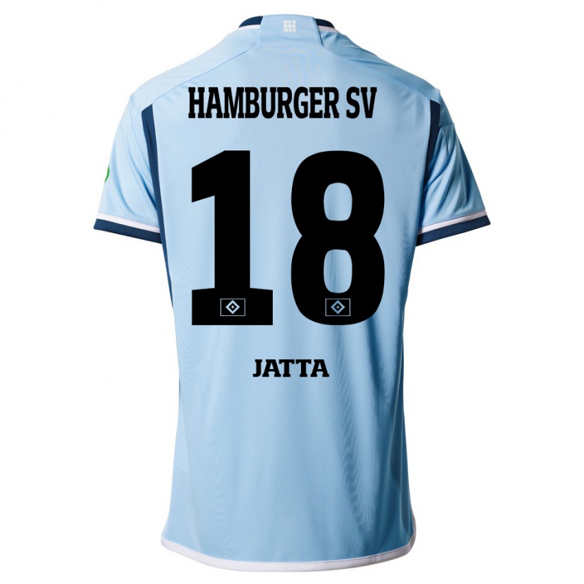 Børn Bakery Jatta #18 Blå Udebane Spillertrøjer 2023/24 Trøje T-Shirt