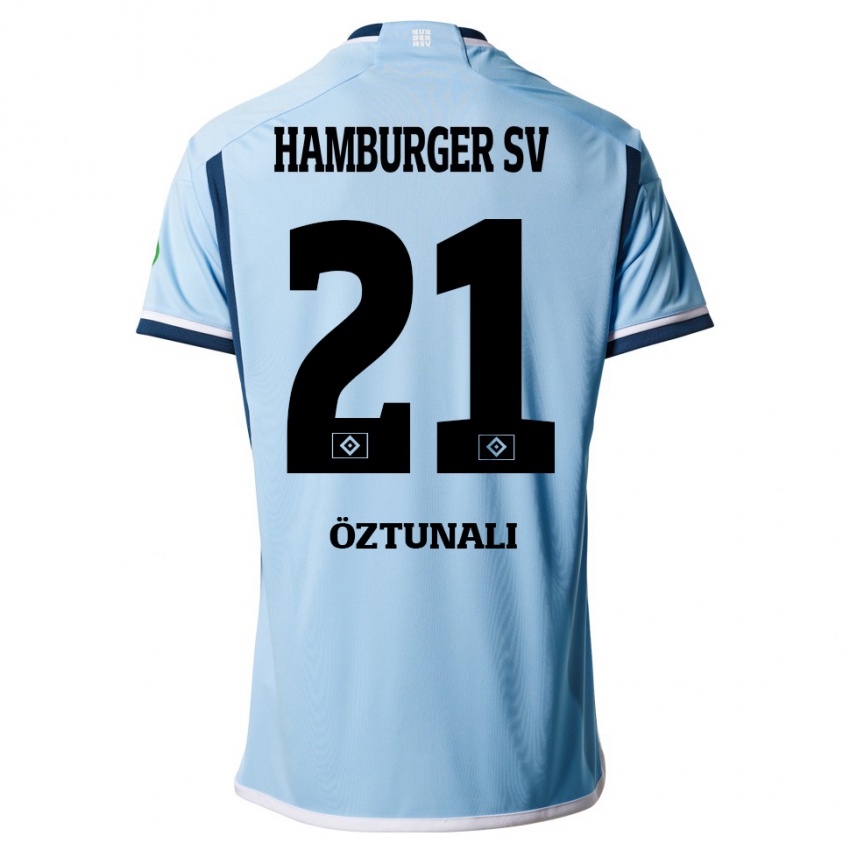 Børn Levin Öztunali #21 Blå Udebane Spillertrøjer 2023/24 Trøje T-Shirt