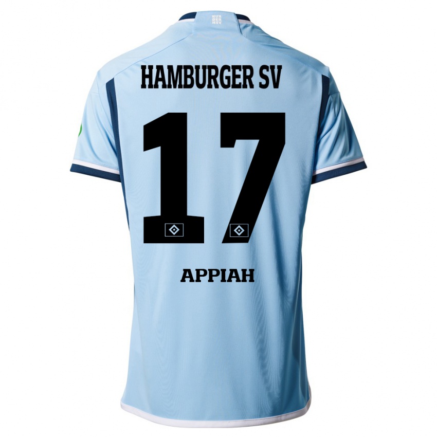 Børn Emmanuel Appiah #17 Blå Udebane Spillertrøjer 2023/24 Trøje T-Shirt